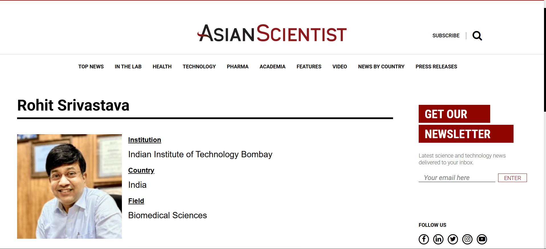 The  ASIAN SCIENTIST 100